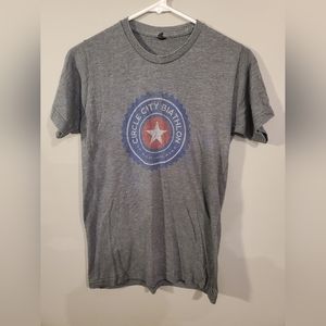 Circle city biathlon tee, gray, small
